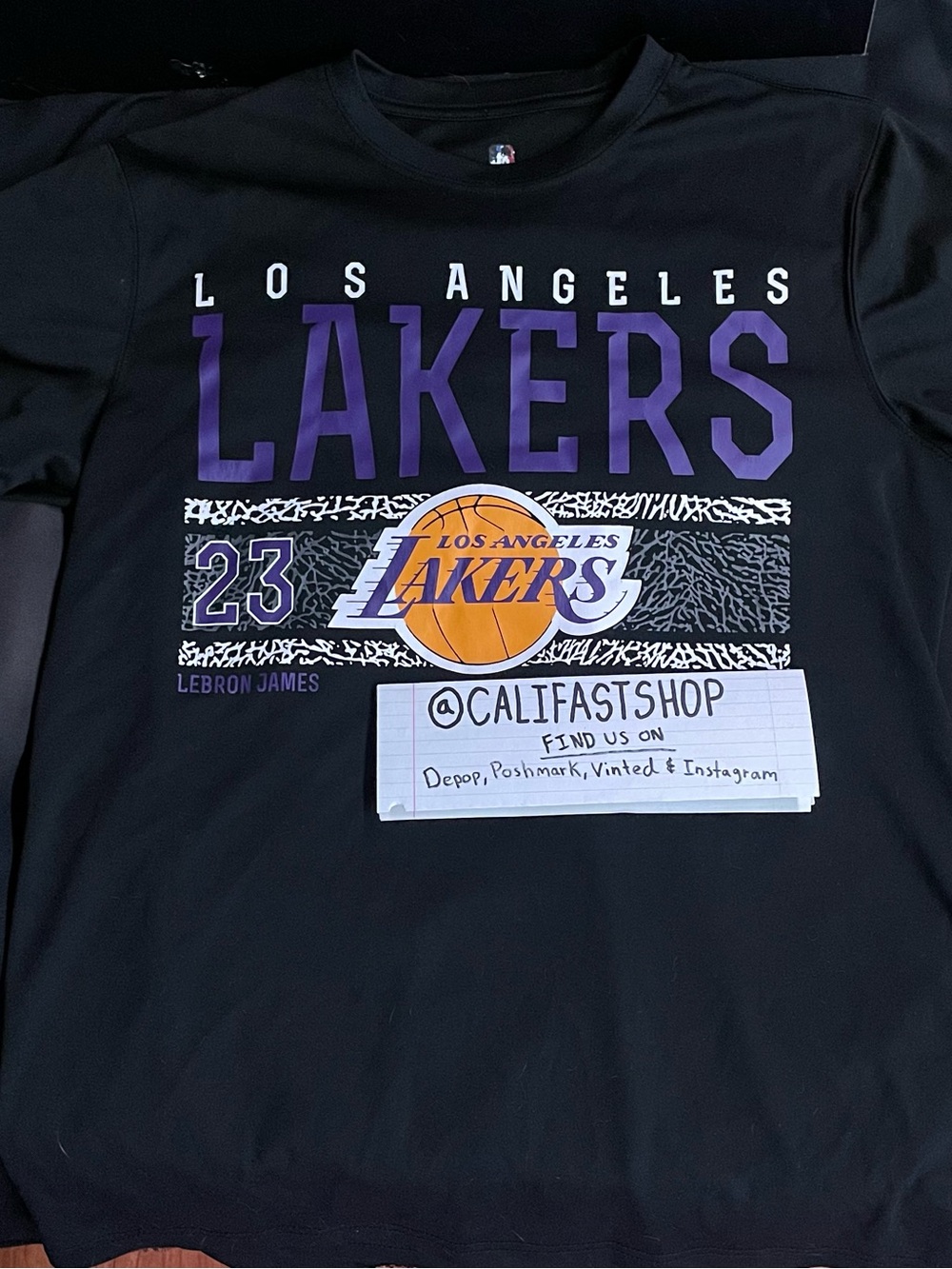 NBA Los Angeles Lakers Lebron James  Jersey Tee